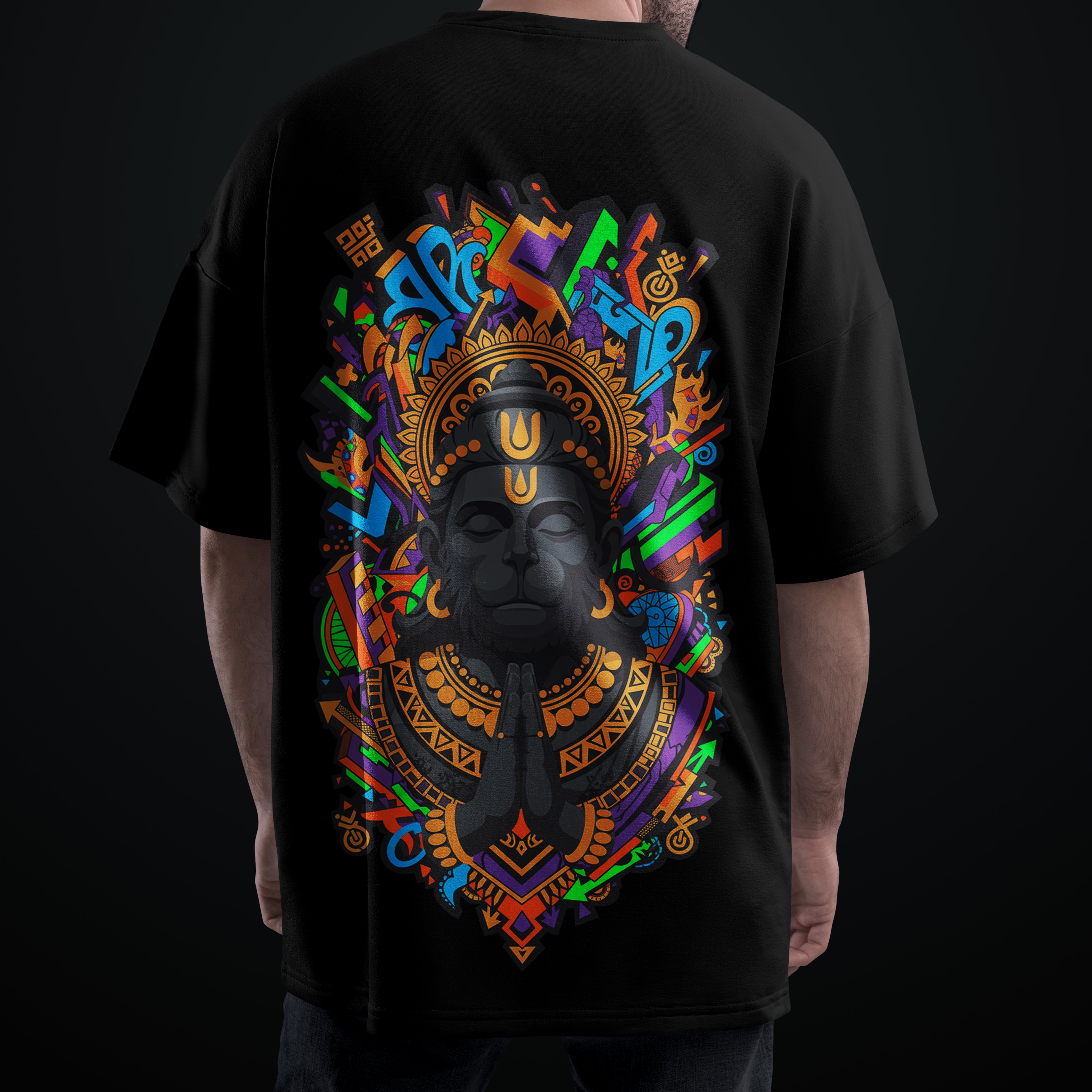 The Spirit Storm Hanuman Oversized T-Shirt